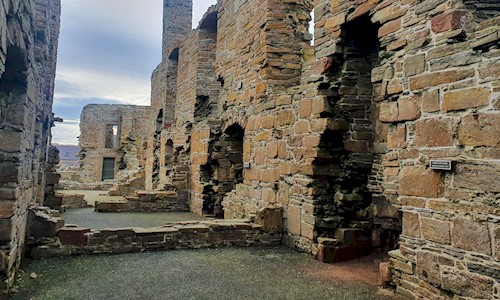 General view of the interior of the ruins of Earl's Palace, Birsay