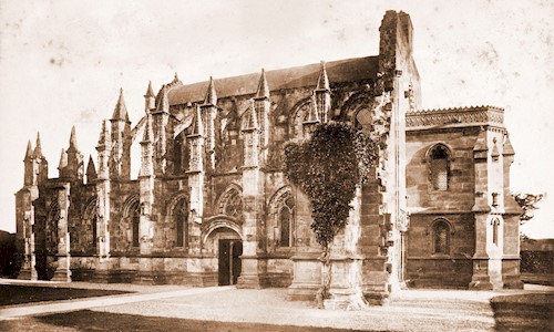 General exterior view of Rosslyn Chapel