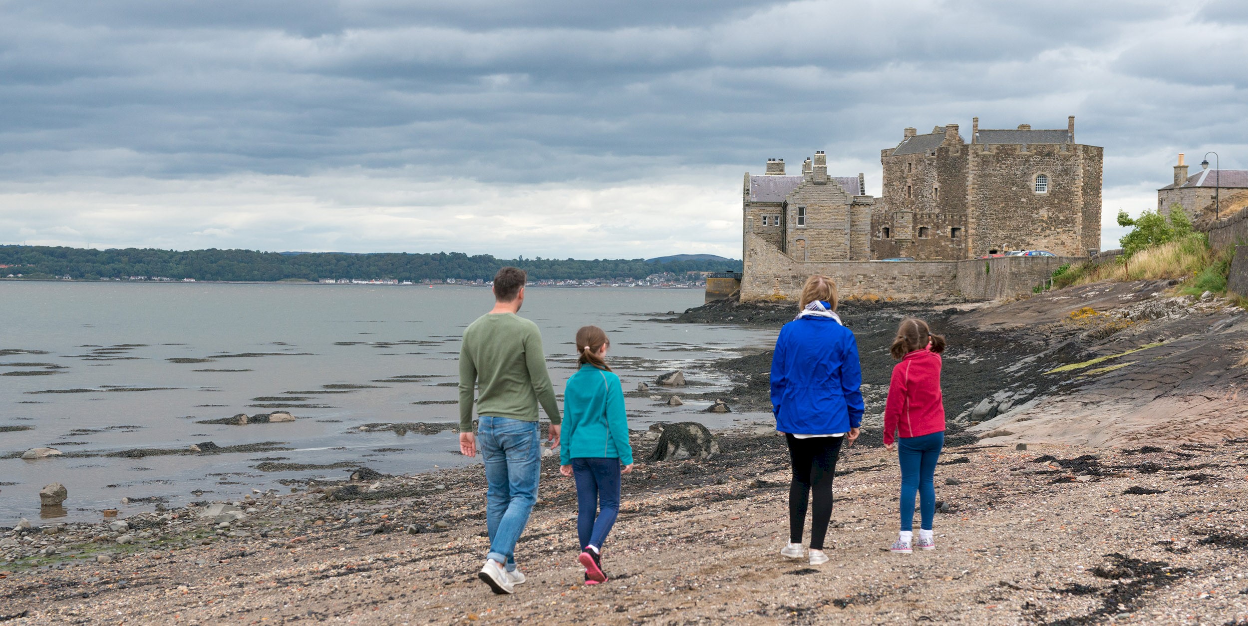 Visitors at Blackness Castle