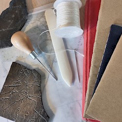 Tools and accessories used for book binding