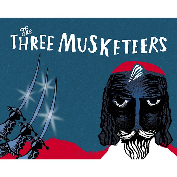 A promotional poster for The Three Musketeers including 3 swords