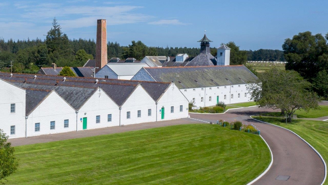 Aerial image of the exterior of Dallas Dhu