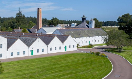 Aerial image of the exterior of Dallas Dhu