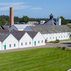 Aerial image of the exterior of Dallas Dhu