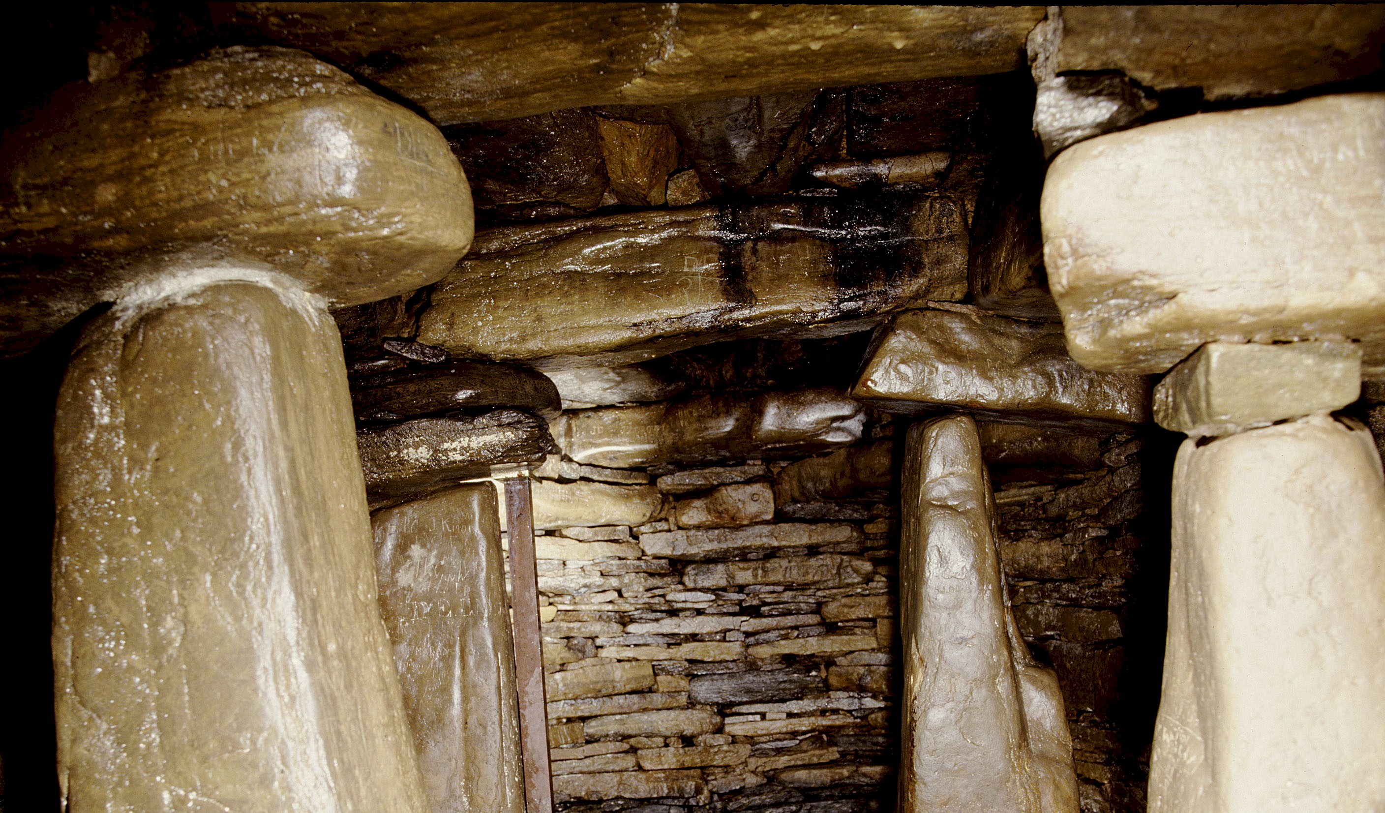 Interior view of an earth house