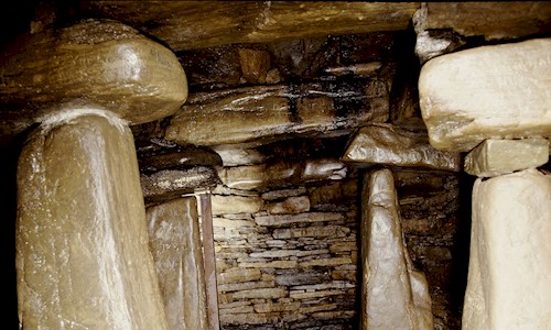 Interior view of an earth house