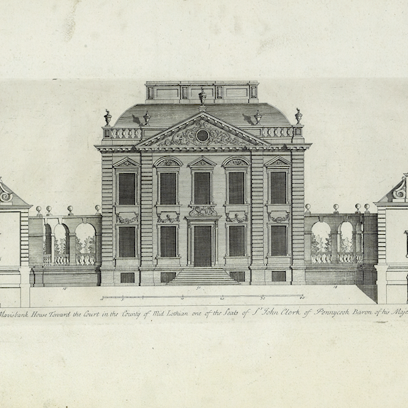 Copy of East Front Elevation of Mavisbank House, Midlothian
