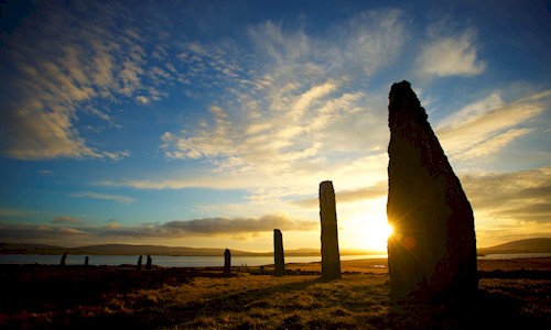 Ring of Brodgar at sunset