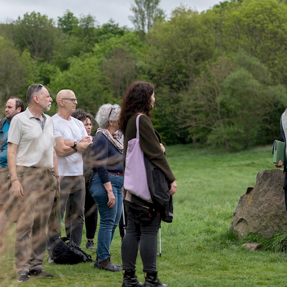 People enjoying a tour in Holyrood Park