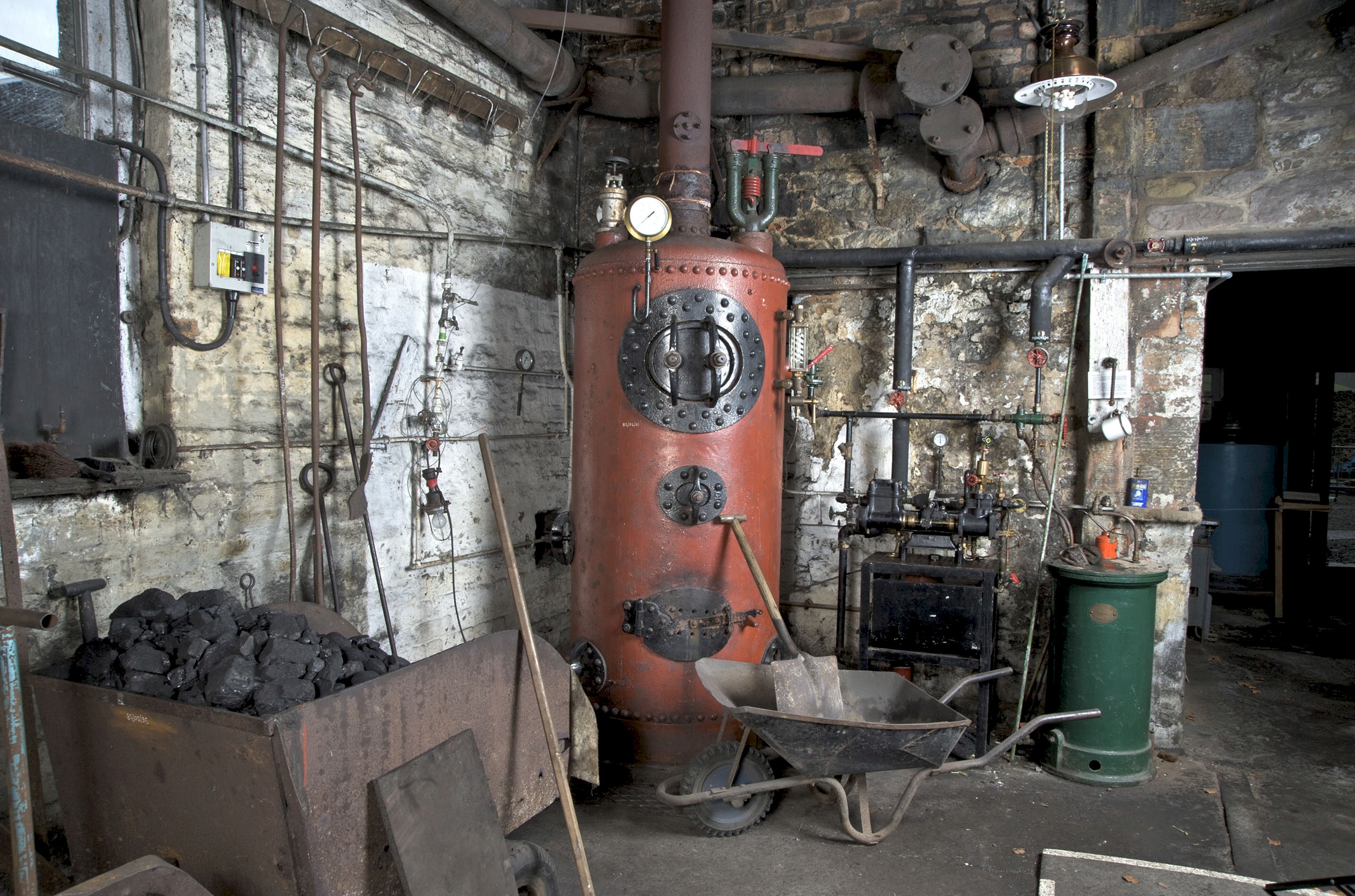 A boiler room at an historic Gasworks