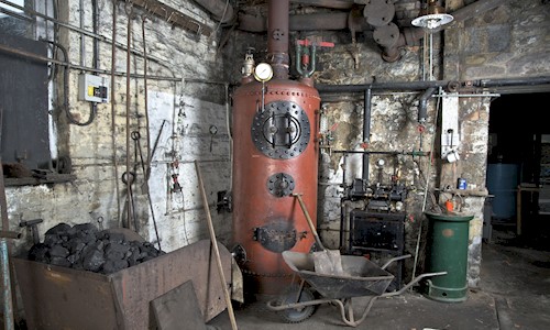 A boiler room at an historic Gasworks