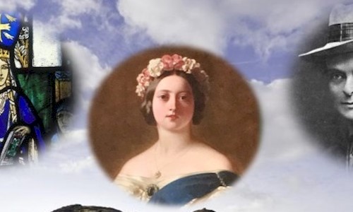 Illustrations of significant Scottish women from throughout history pictured above Edinburgh's Arthur's Seat