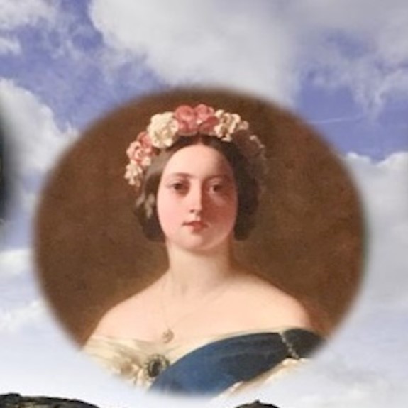 Illustrations of significant Scottish women from throughout history pictured above Edinburgh's Arthur's Seat