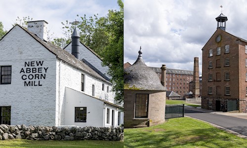 Exterior view of New Abbey Corn Mill and Stanley Mills
